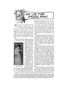 Thumbnail of the first page of the facsimile for Home Life of the Japanese Woman.