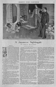 Thumbnail of the first page of the facsimile for A Japanese Nightingale (Chapters 8-9).
