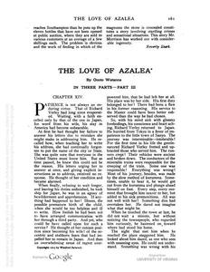 Thumbnail of the first page of the facsimile for The Love of Azalea (Part 3).