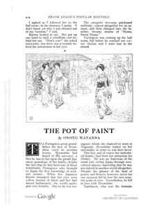 Thumbnail of the first page of the facsimile for The Pot of Paint.