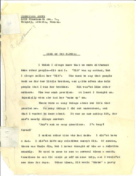 First page of facsimile