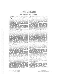 Thumbnail of the first page of the facsimile for Two Converts.